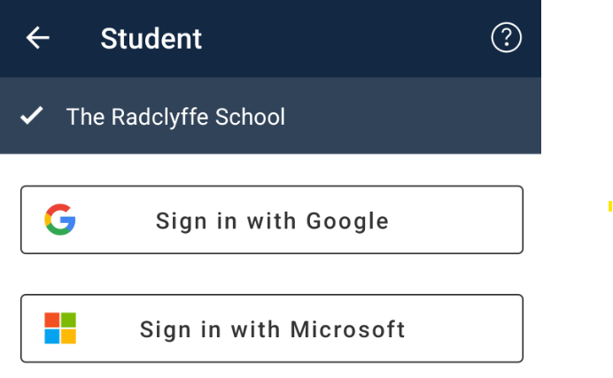 Sign in with Microsoft screen